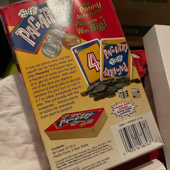 Pacardy Game Patch Products 2005 Cards Dice Bidding Read - Picture 5 of 7